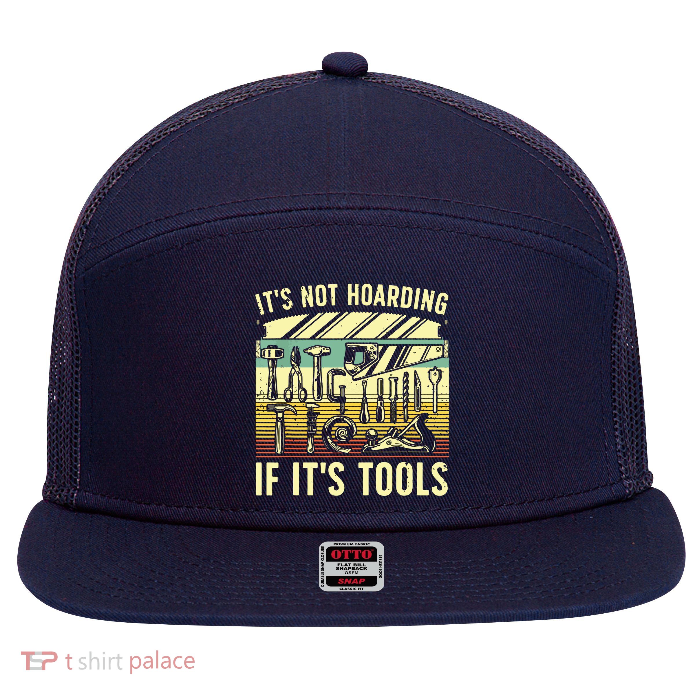 Funny Woodworker Art For Men Carpenter Wood Working Tools 7 Panel Mesh Trucker Snapback Hat