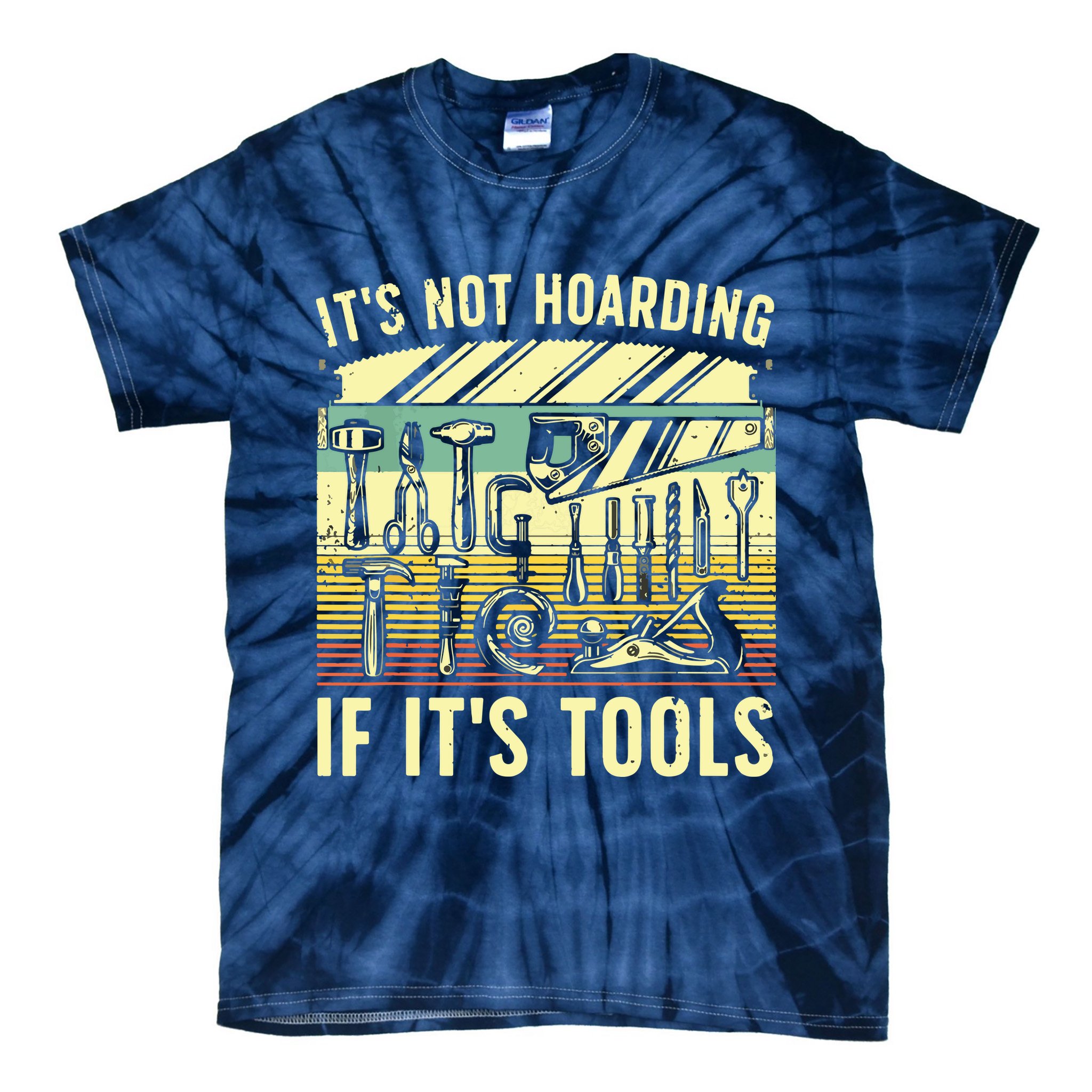 Funny Woodworker Art For Men Carpenter Wood Working Tools Tie-Dye T-Shirt