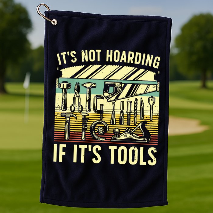 Funny Woodworker Art For Men Carpenter Wood Working Tools Golf Towel