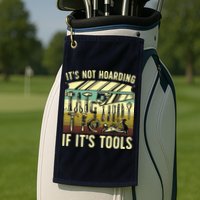 Funny Woodworker Art For Men Carpenter Wood Working Tools Golf Towel