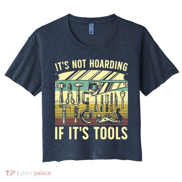 Funny Woodworker Art For Men Carpenter Wood Working Tools Crop Top