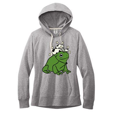 Frog With A Cowboy Hat Women's Fleece Hoodie