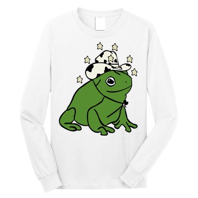 Frog With A Cowboy Hat Long Sleeve Shirt