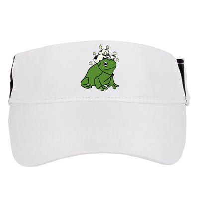 Frog With A Cowboy Hat Adult Drive Performance Visor