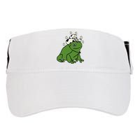 Frog With A Cowboy Hat Adult Drive Performance Visor