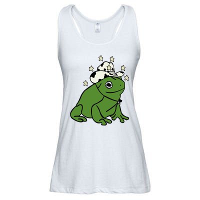 Frog With A Cowboy Hat Ladies Essential Flowy Tank