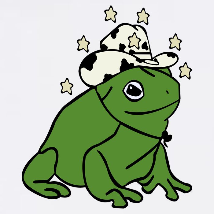 Frog With A Cowboy Hat Youth Performance Sprint T-Shirt
