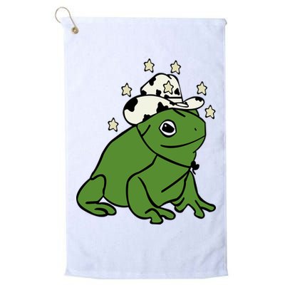 Frog With A Cowboy Hat Golf Towel