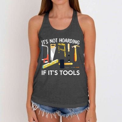 Funny Woodworker Art For Men Carpenter Woodworking Tools Women's Knotted Racerback Tank