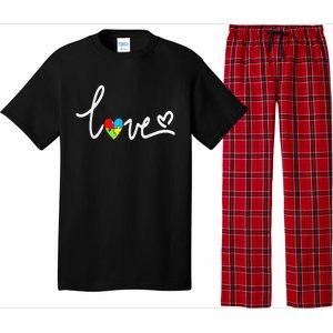 For Women Autism Awareness Tee Plus Size Pajama Set