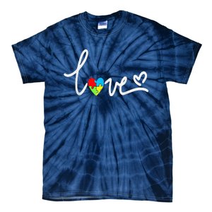 For Women Autism Awareness Tee Plus Size Tie-Dye T-Shirt