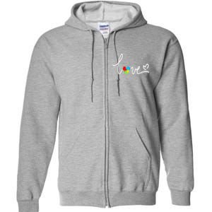 For Women Autism Awareness Tee Plus Size Full Zip Hoodie