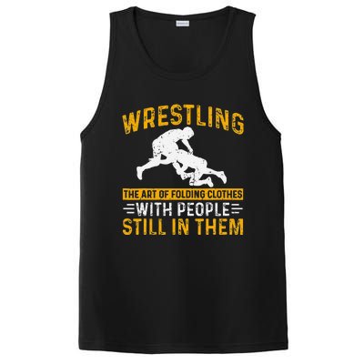 Funny Wrestling Art Of Folding Clothes With People In Them PosiCharge Competitor Tank