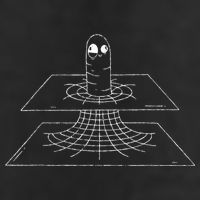 Funny Wormhole Astrophysics Physics Nerd Physicist Gift Large Microfiber Waffle Golf Towel