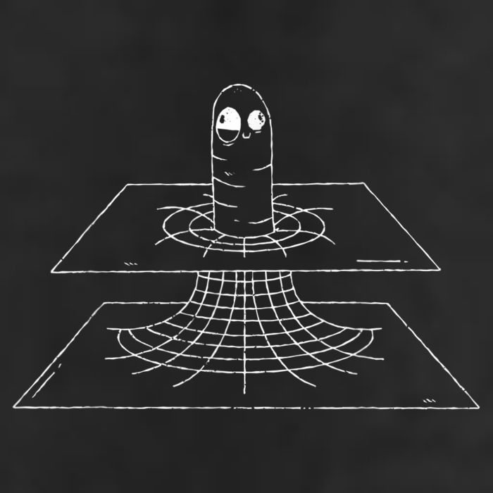 Funny Wormhole Astrophysics Physics Nerd Physicist Gift Large Microfiber Waffle Golf Towel