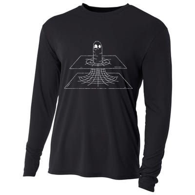 Funny Wormhole Astrophysics Physics Nerd Physicist Gift Cooling Performance Long Sleeve Crew
