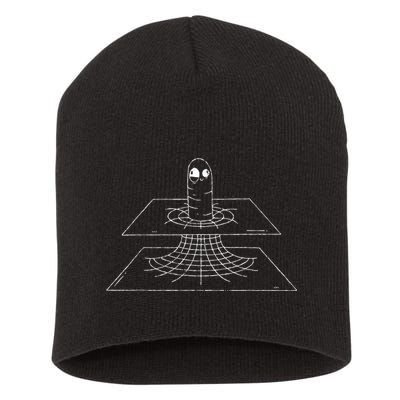 Funny Wormhole Astrophysics Physics Nerd Physicist Gift Short Acrylic Beanie