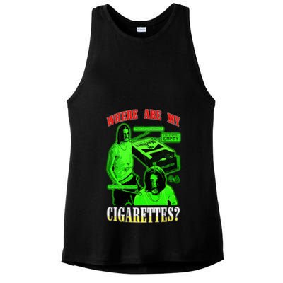 Fishtanklive Where Are My Cigarettes Ladies PosiCharge Tri-Blend Wicking Tank