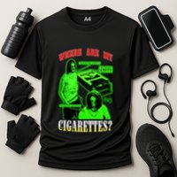 Fishtanklive Where Are My Cigarettes Cooling Performance Crew T-Shirt