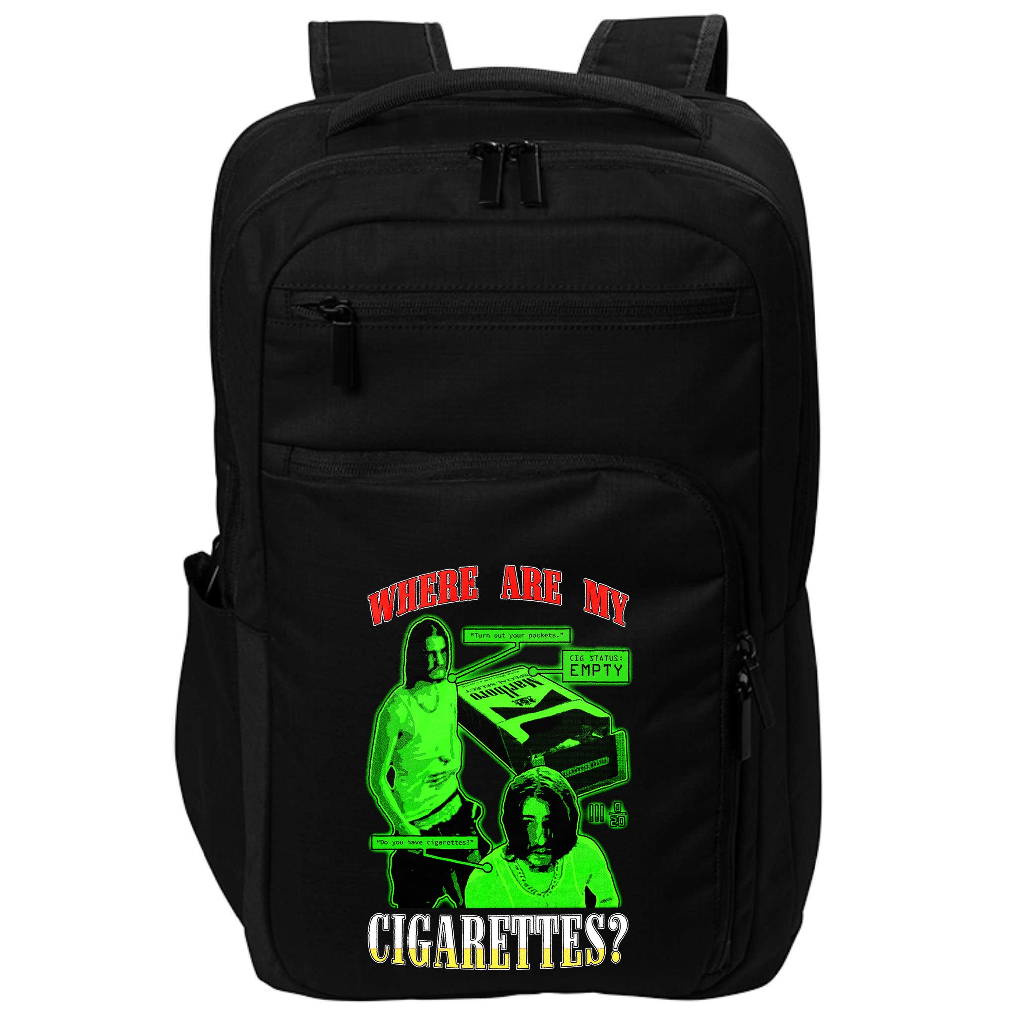 Fishtanklive Where Are My Cigarettes Impact Tech Backpack