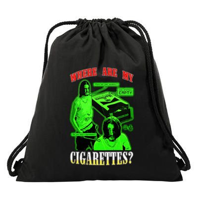 Fishtanklive Where Are My Cigarettes Drawstring Bag