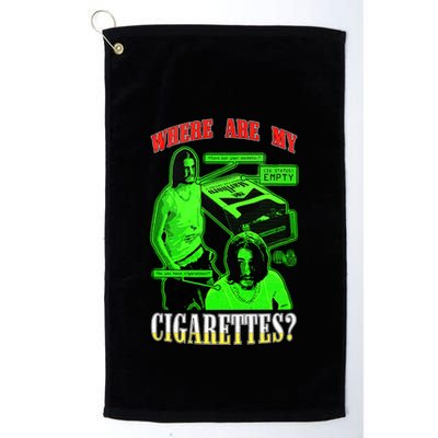 Fishtanklive Where Are My Cigarettes Golf Towel