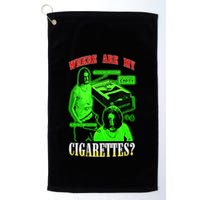 Fishtanklive Where Are My Cigarettes Golf Towel