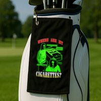Fishtanklive Where Are My Cigarettes Golf Towel