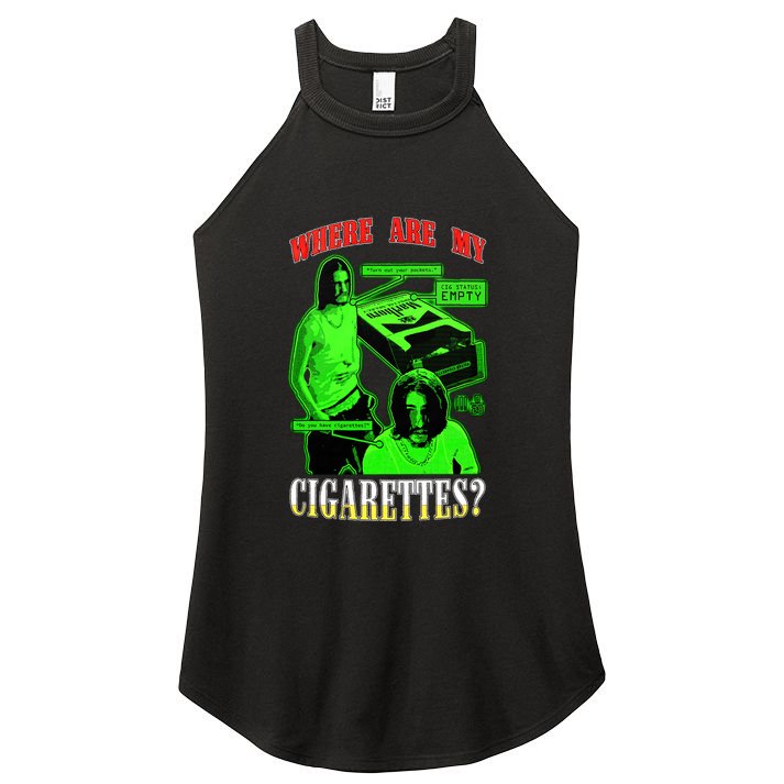 Fishtanklive Where Are My Cigarettes Women's Perfect Tri Rocker Tank