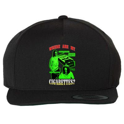 Fishtanklive Where Are My Cigarettes Wool Snapback Cap
