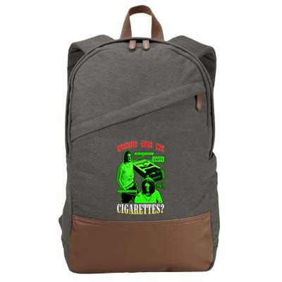 Fishtanklive Where Are My Cigarettes Cotton Canvas Backpack