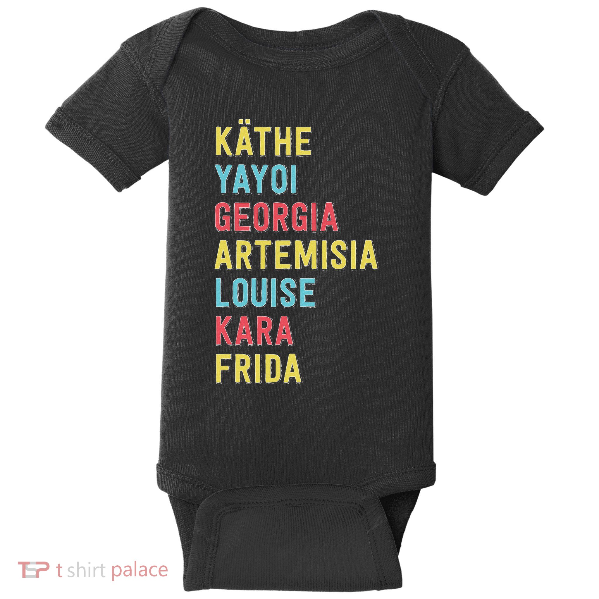 Famous Women Artists Feminist Art History Baby Bodysuit