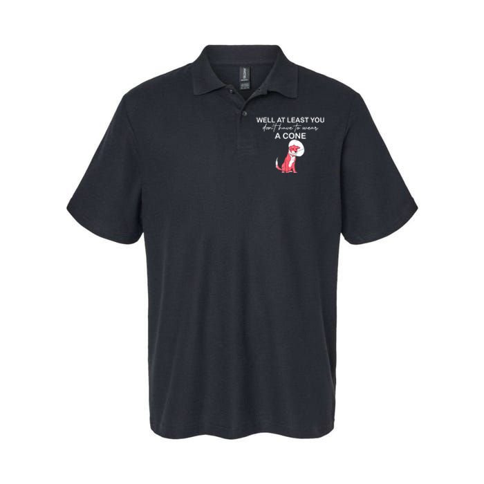 Funny Well At Least You Dont Have To Wear A Cone Softstyle Adult Sport Polo