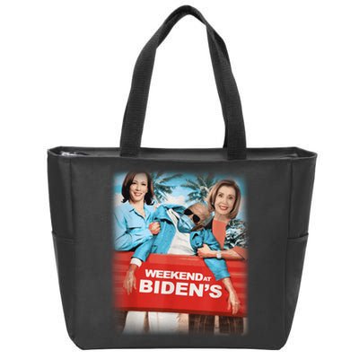 Funny Weekend At BidenS Anti Biden Democrats Sarcastic Gift Zip Tote Bag