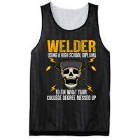 Funny Welder Art Steel Welding Migtig Welder Mesh Reversible Basketball Jersey Tank