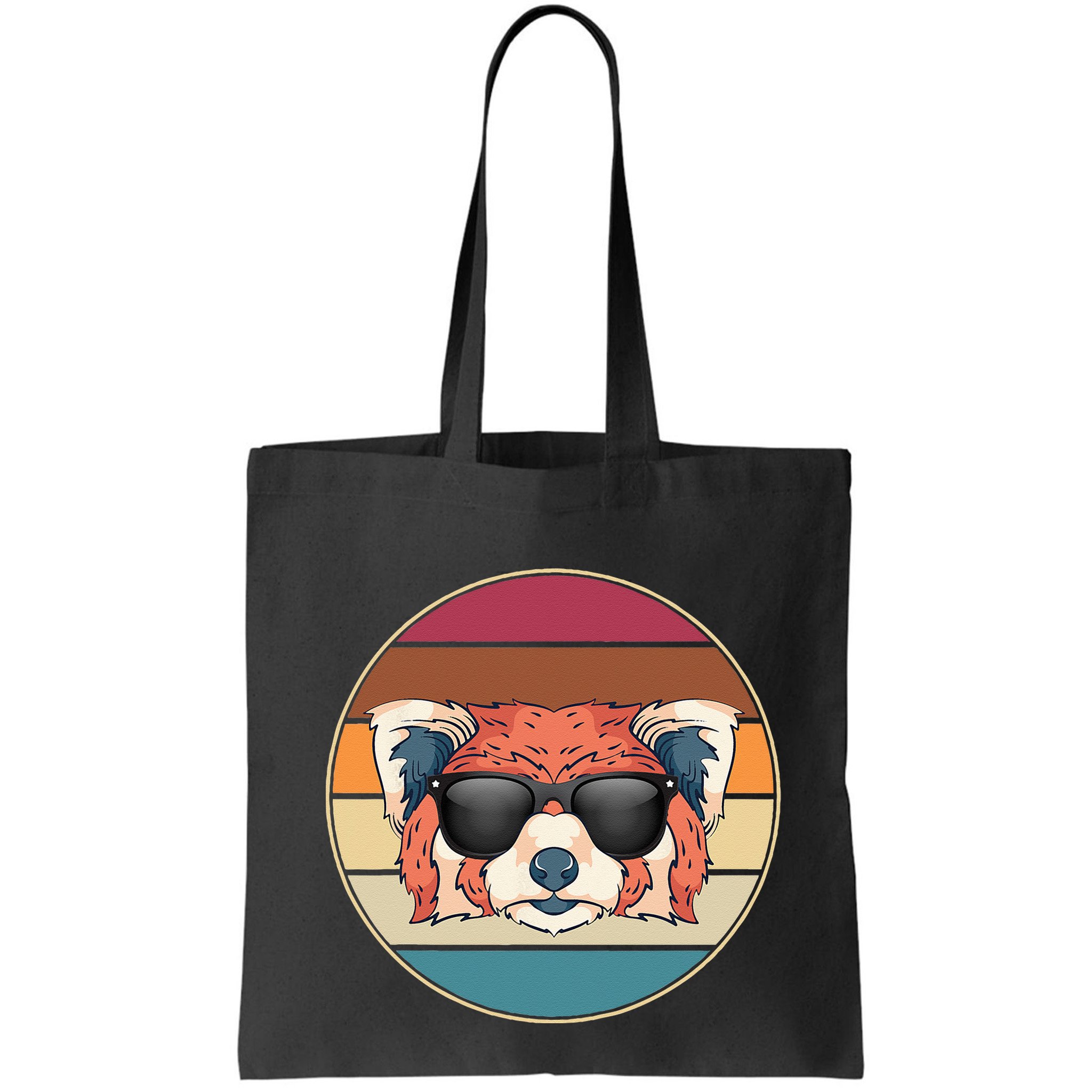 Funny Wild Animal Zoo Keeper Gift Retro Sunglasses Red Panda Bag
