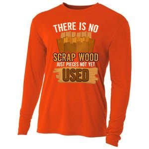 Funny Woodworking And Carpenter Humor And Silly Woodworker Cool Gift Cooling Performance Long Sleeve Crew