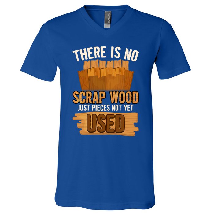 Funny Woodworking And Carpenter Humor And Silly Woodworker Cool Gift V-Neck T-Shirt