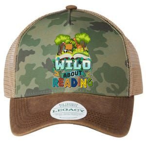 Funny Wild About Reading Book Lover Reading Fan Legacy Tie Dye Trucker Hat