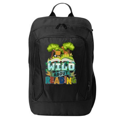 Funny Wild About Reading Book Lover Reading Fan City Backpack