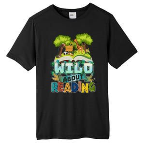 Funny Wild About Reading Book Lover Reading Fan Tall Fusion ChromaSoft Performance T-Shirt