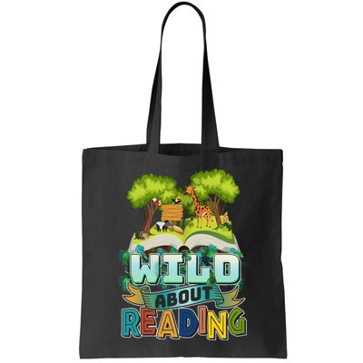 Funny Wild About Reading Book Lover Reading Fan Bag