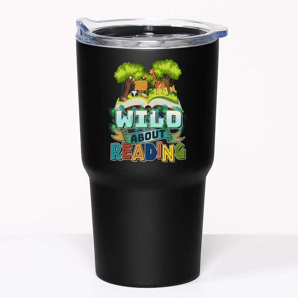 Funny Wild About Reading Book Lover Reading Fan Tumbler
