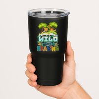 Funny Wild About Reading Book Lover Reading Fan Tumbler