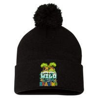 Funny Wild About Reading Book Lover Reading Fan Pom Pom 12in Knit Beanie