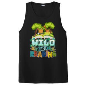 Funny Wild About Reading Book Lover Reading Fan PosiCharge Competitor Tank