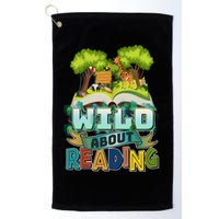 Funny Wild About Reading Book Lover Reading Fan Golf Towel