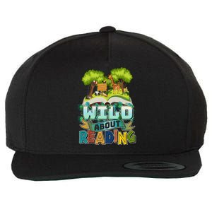 Funny Wild About Reading Book Lover Reading Fan Wool Snapback Cap