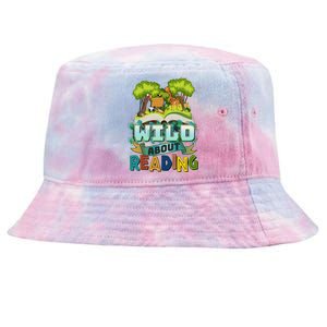 Funny Wild About Reading Book Lover Reading Fan Tie-Dyed Bucket Hat