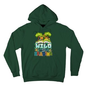 Funny Wild About Reading Book Lover Reading Fan Hoodie